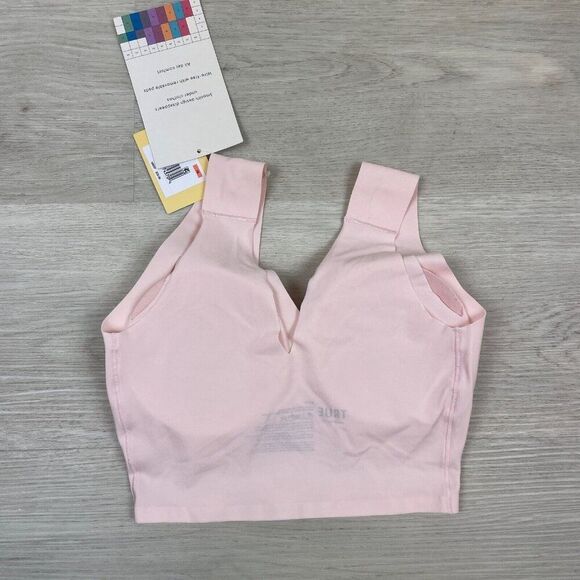 True & Co True Everybody V Neck Bra Size XS Pink Padded 16840 692 - Picture 2 of 4